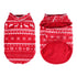 Reversible fleece sweater red